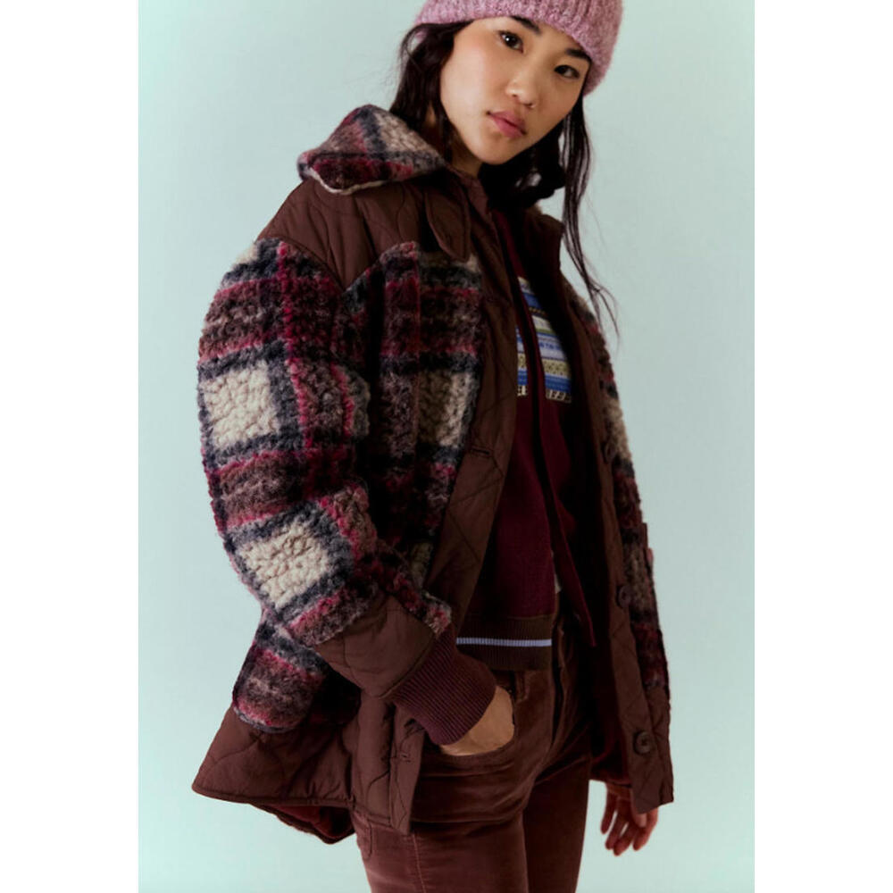 Free People Sana Quilted Bomber Jacket Size M NWT
